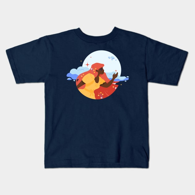 Reaching Out Kids T-Shirt by kjm.illustrations